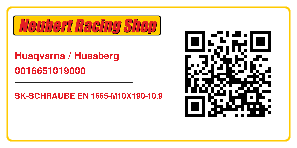 Husqvarna / Husaberg 0016651019000