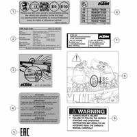 TECHNISCHE INFO AUFKLEBER