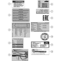 TECHNISCHE INFO AUFKLEBER