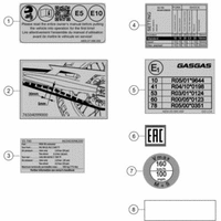 TECHNISCHE INFO AUFKLEBER