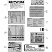 TECHNISCHE INFO AUFKLEBER