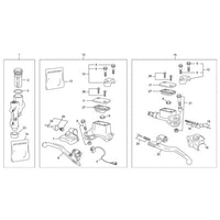 HAUPTBREMSZYLINDER VORNE / BREMSSATTEL HINTEN