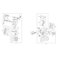 BREMSSATTEL VORNE / HINTEN