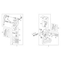 BREMSSATTEL VORNE / HINTEN