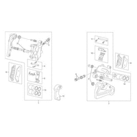 BREMSSATTEL VORNE / HINTEN